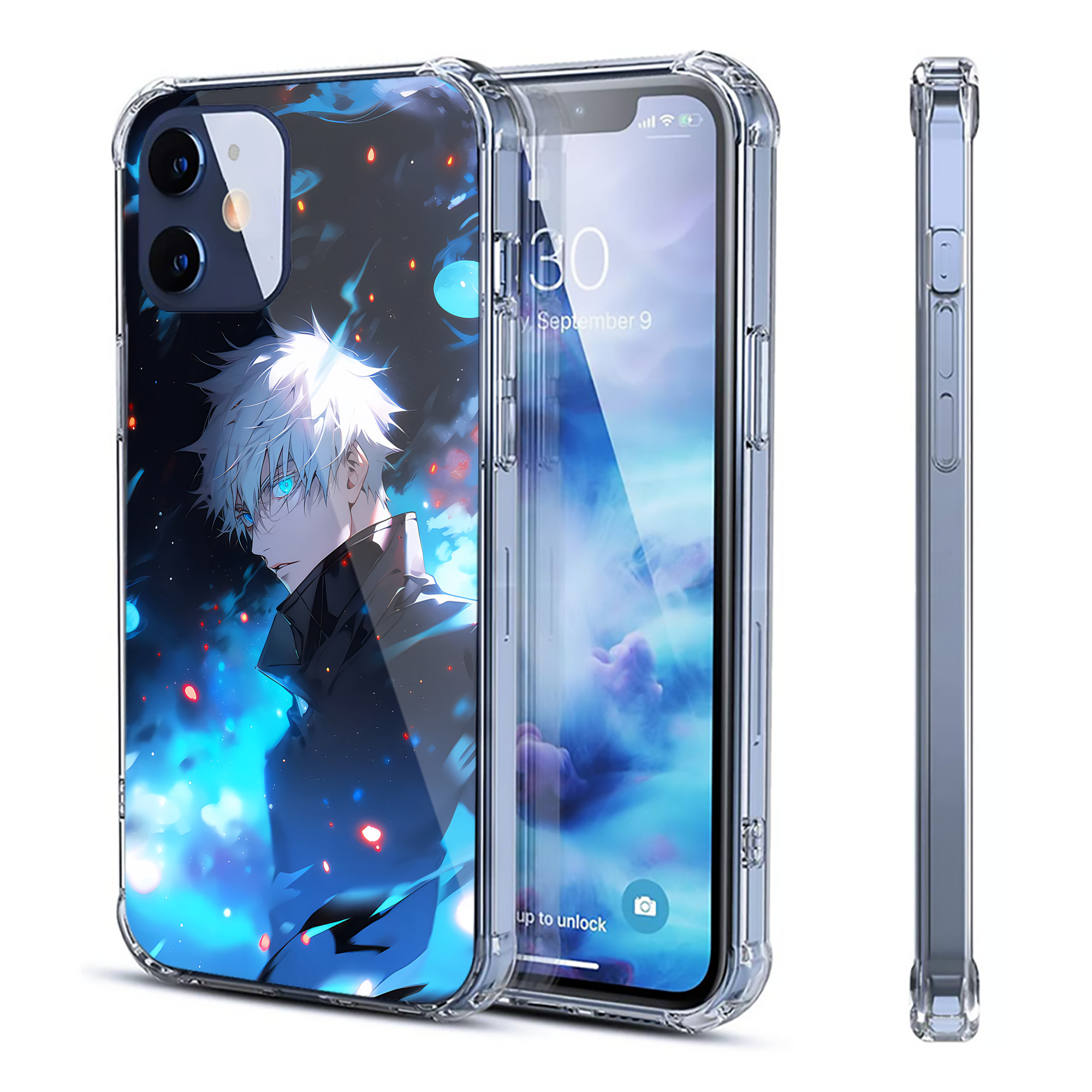 （画像用） 呪術廻戦 Jujutsu Kaisen 【iPhone 12シリーズ対応】透明スマホケース（クリアソフトケース）